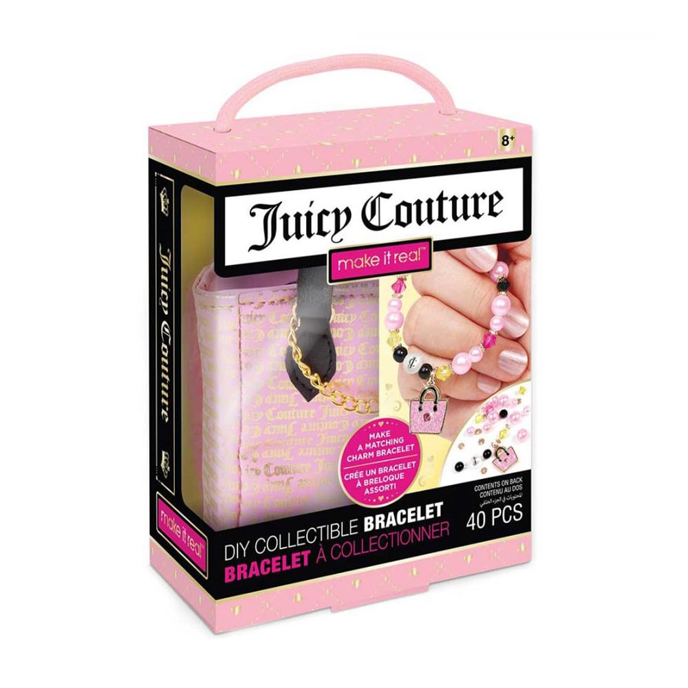 Набір для створення шарм-браслету Make it Real Juicy Couture Модниця Стиль, 40 елементів, від 8 років, 16*12*6 см (MR4471-1)